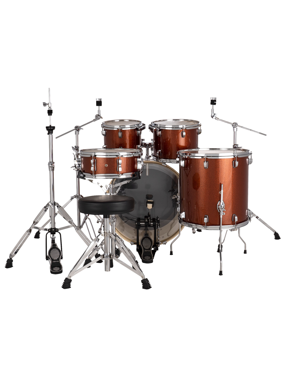 Ludwig Evolution 5-Piece Shell Pack w/22" Kick - Copper Sparkle