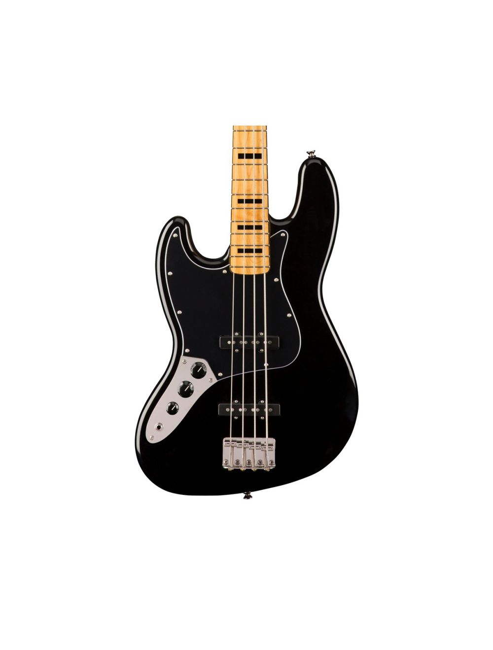 Used Squier Classic Vibe '70s Jazz Bass Left-Handed - Black w/ Maple Fingerboard