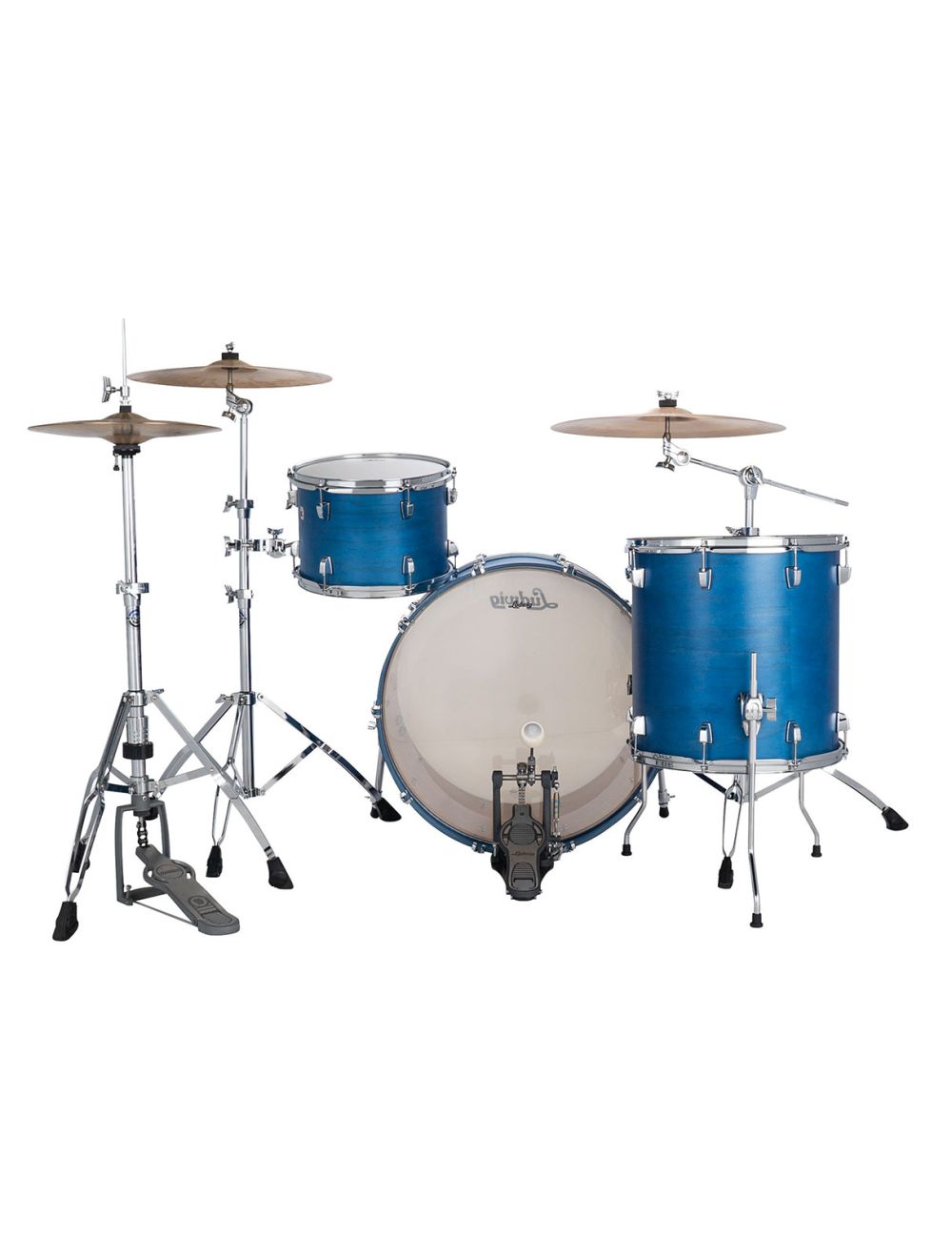 Ludwig Neusonic Pro Beat 3-pc Shell Pack w/ 24" Kick - Royal Blue Stain