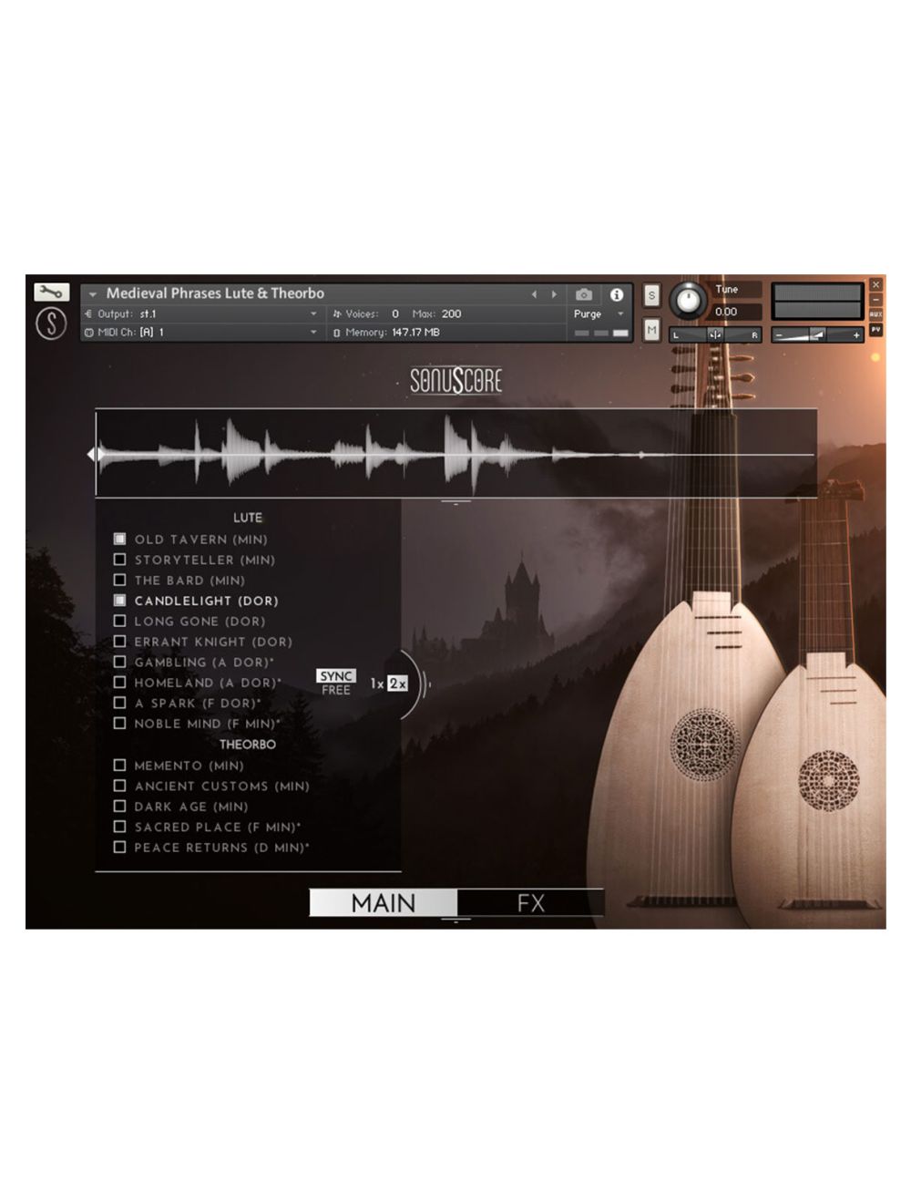 Boom Library Sonuscore Lute & Theorbo Medieval Phrases