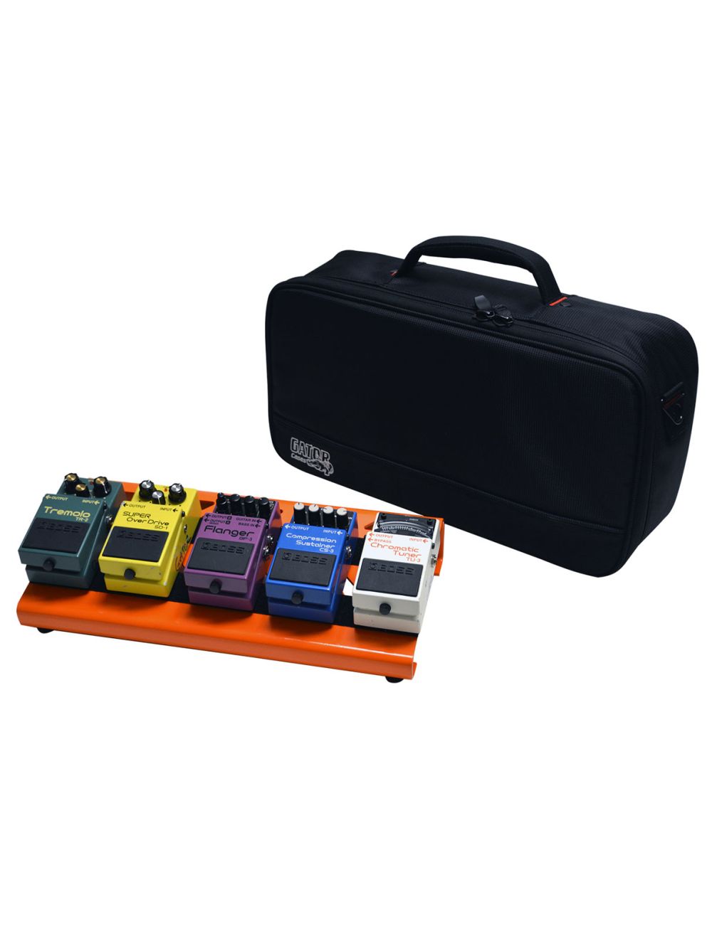 Gator GPB-LAK-OR Orange Aluminum Pedal Board; Small w/ Carry Bag - Open Box
