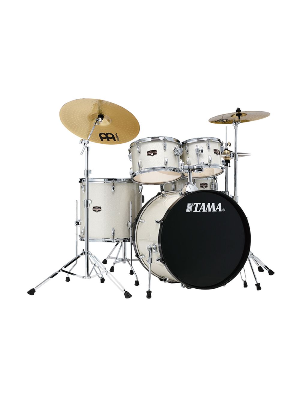 Tama white drum set sale