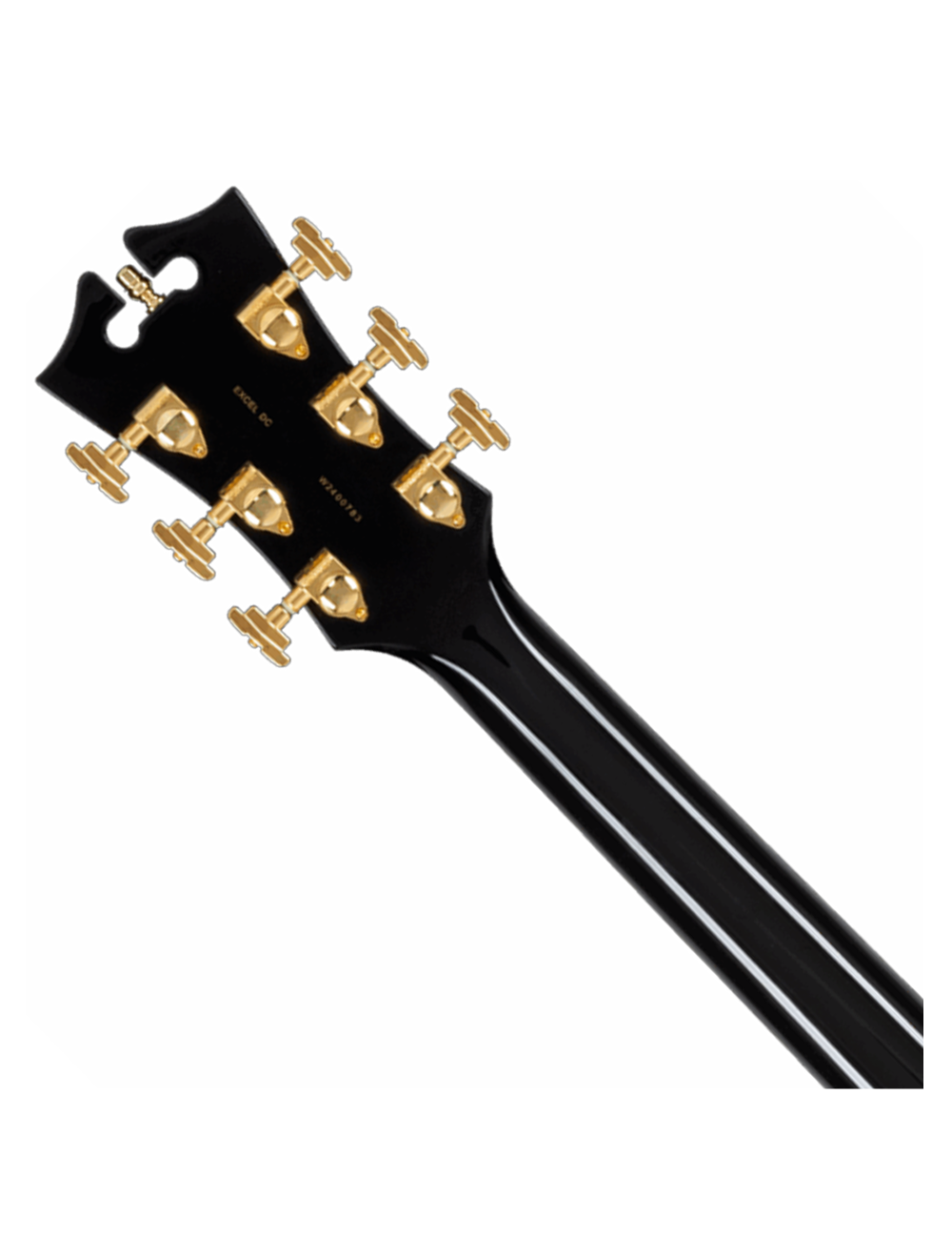 D'Angelico Excel DC Double Cutaway Semi-Hollow Guitar -  Solid Black