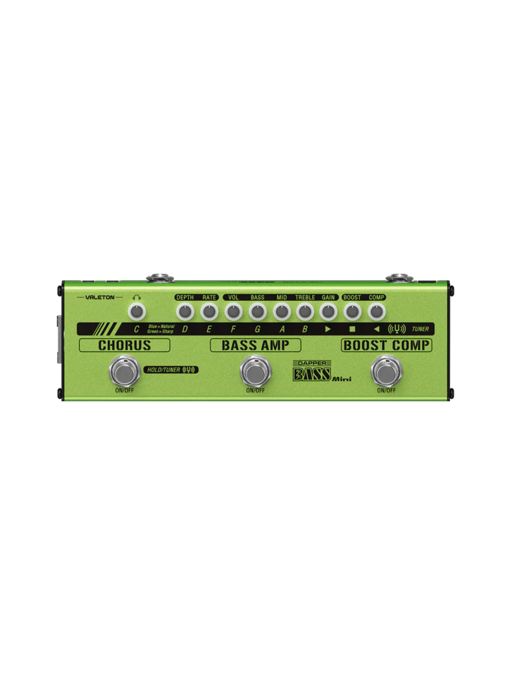 Valeton Dapper Bass Mini Bass Multi-Effects Strip w/Power Supply