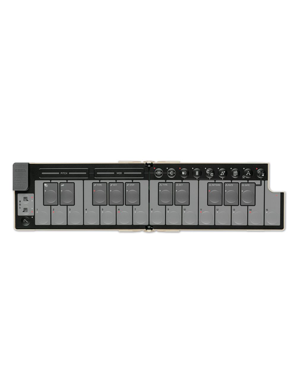 Korg nanoKEY Fold Foldable MIDI Keyboard - Sand Beige