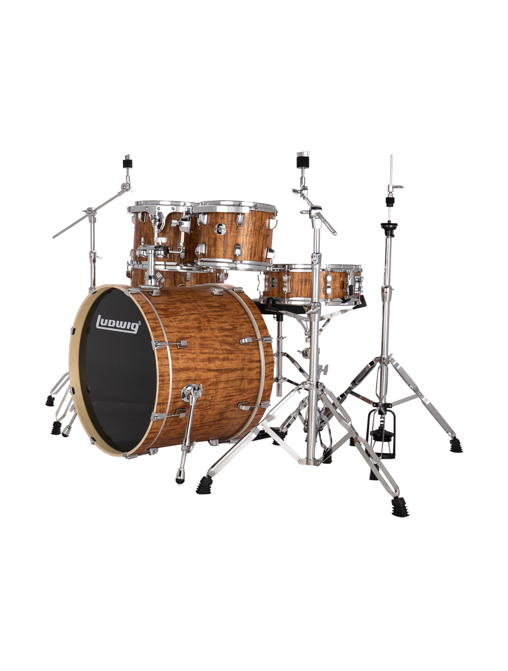 Ludwig Evolution 6-Piece Shell Pack w/22" Kick - Cherry