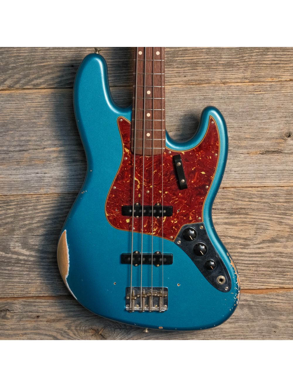 Used Fender 2023 Custom Shop 1964 Jazz Bass Relic - Ocean Turquoise w/OHSC