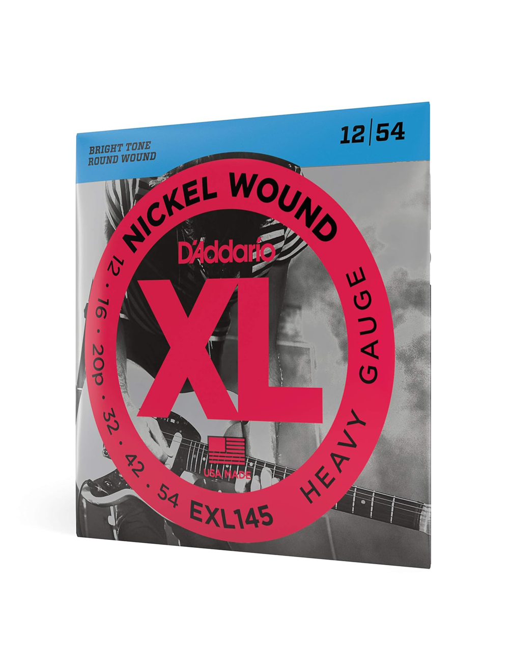 D'Addario EXL145 Nickel Wound Heavy Gauge Guitar Strings - 12-54