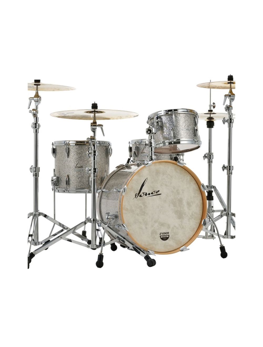 Sonor Vintage Series 3-pc Shell Pack w/22" Kick - Vintage Silver Glitter
