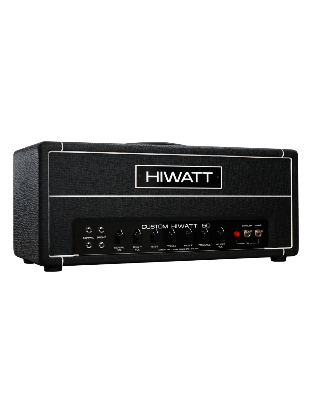 Hiwatt Custom Shop DR504 Handwired 50W Guitar Amplifier Head - Black
