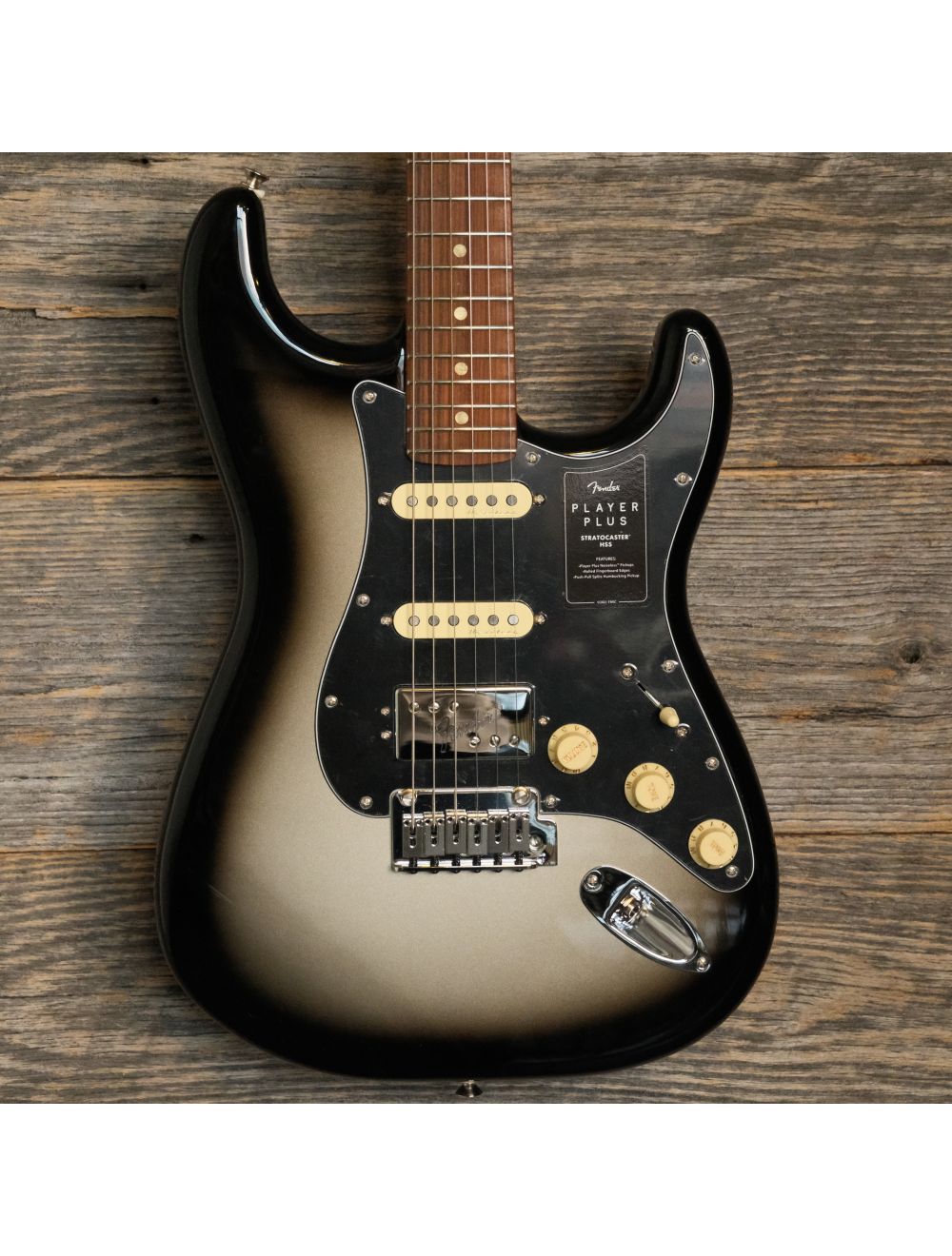 Used Fender Player Plus Stratocaster HSS - Silverburst w/Case