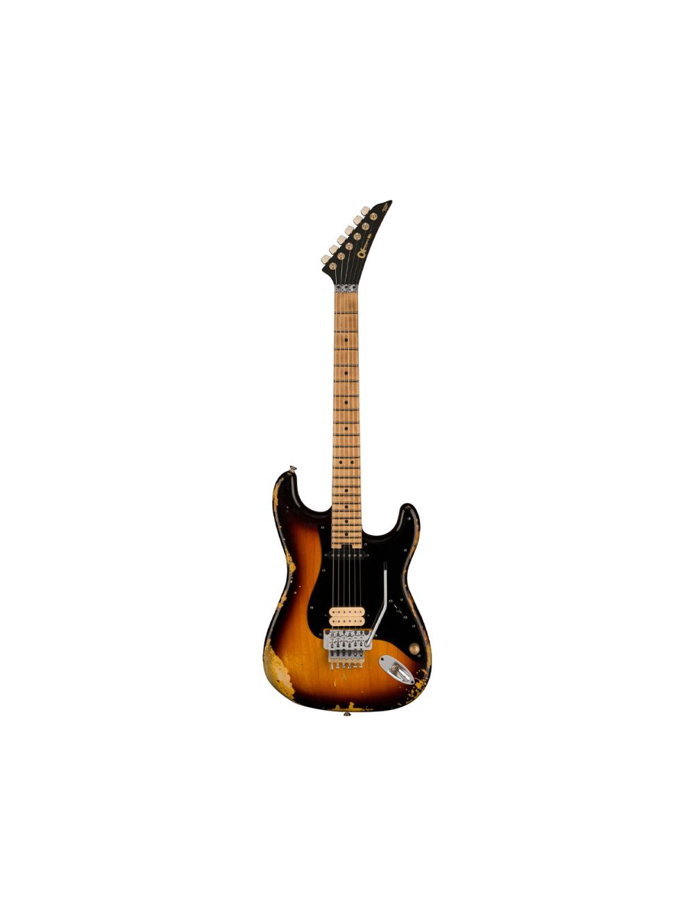 Charvel Custom Shop Nitro Relic Hot Rod Super Strat 2 Tone Sunburst Masterbuilt By Pasquale Campolattano