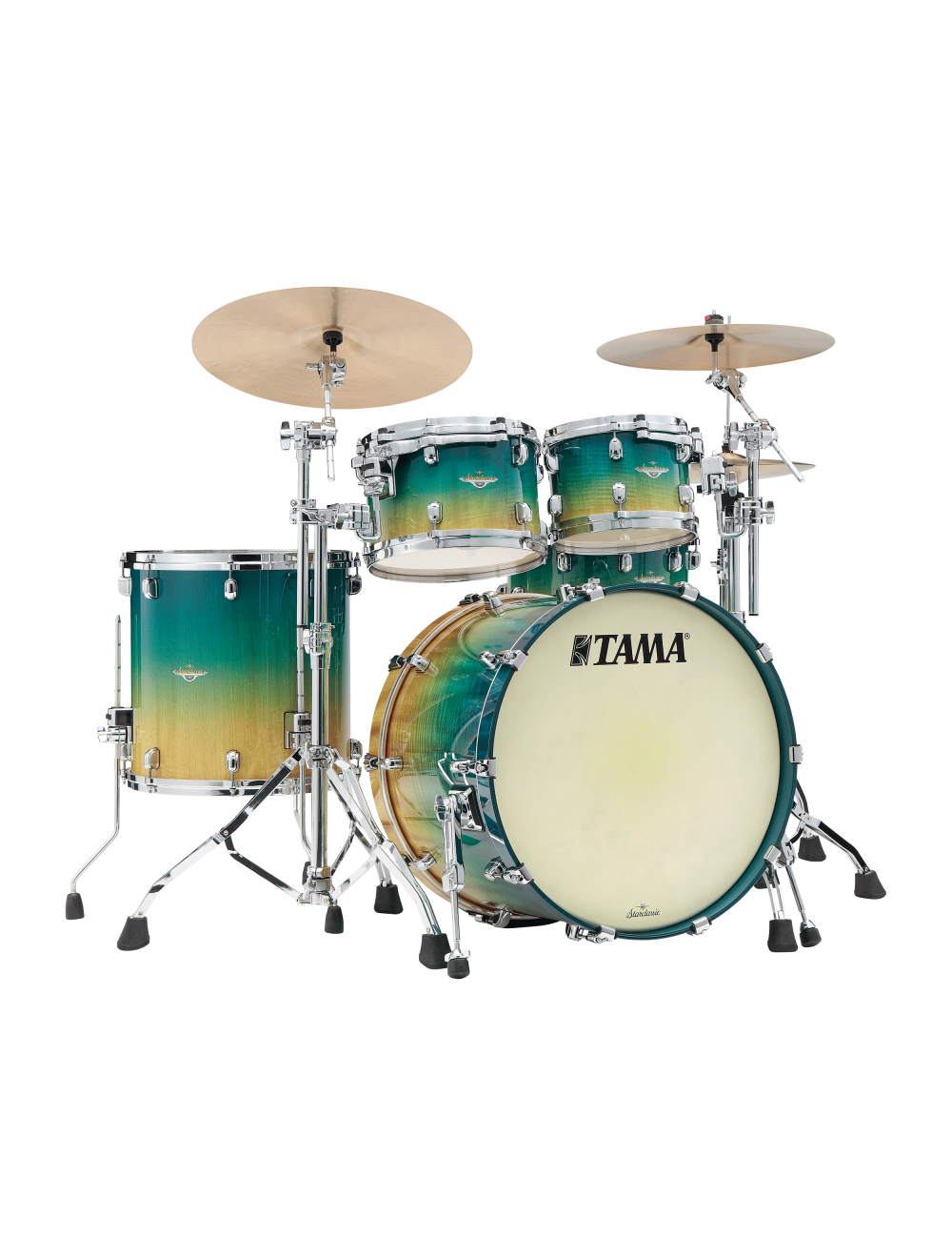 Tama Starclassic Maple 4-pc Shell Pack CH HW - Marine Shoreline Movingui Fade
