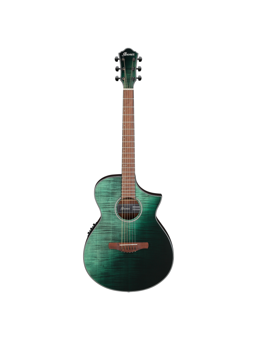 Ibanez AEWC32FM A/E Guitar - Dark Green Sunset Fade High Gloss