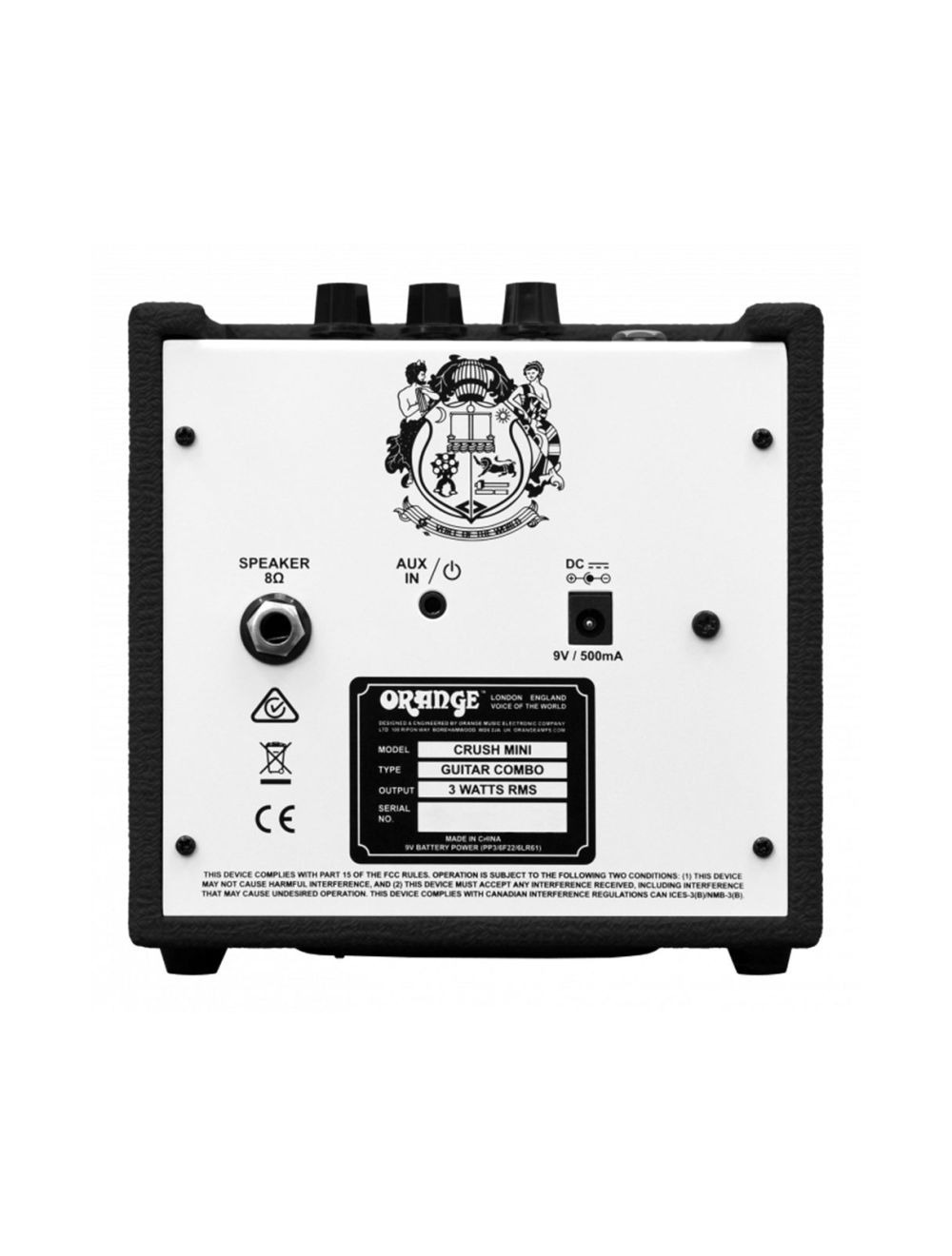 Orange Amplifiers Crush Mini - Black