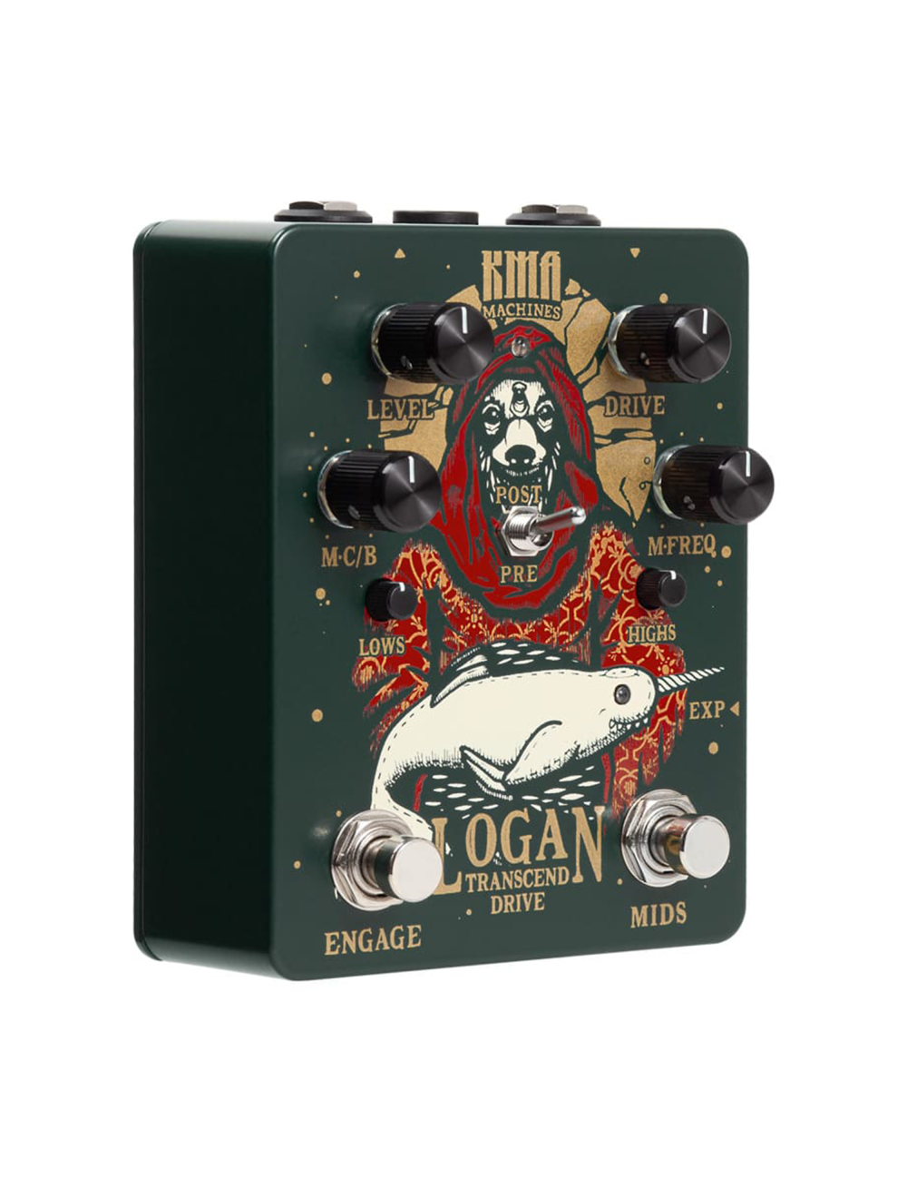 KMA Machines LOGAN Overdrive Pedal w/Switchable Mid Boost