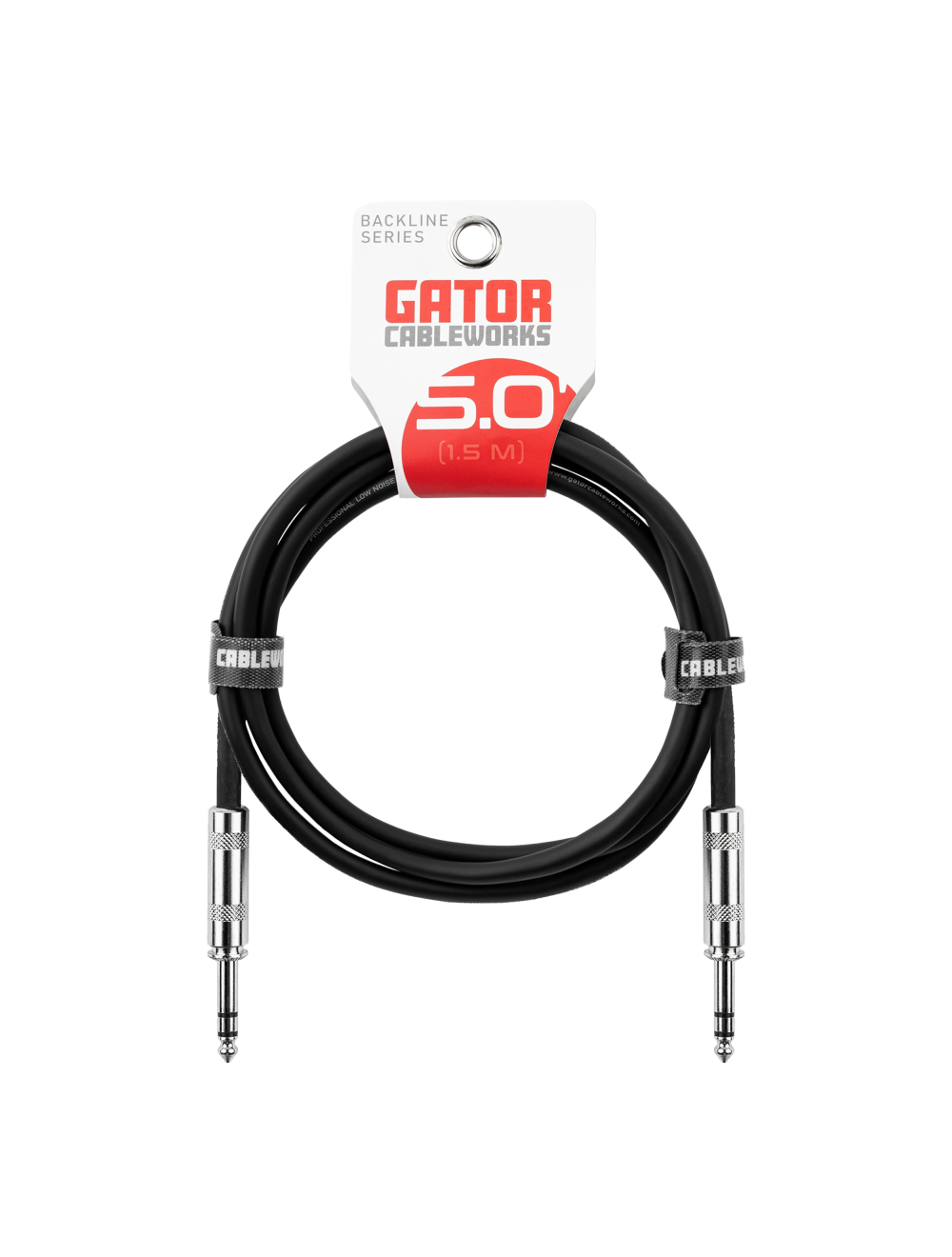 Gator Cableworks 5-foot TRS 1/4” Male to Male Balanced Patch Cable - Open Box