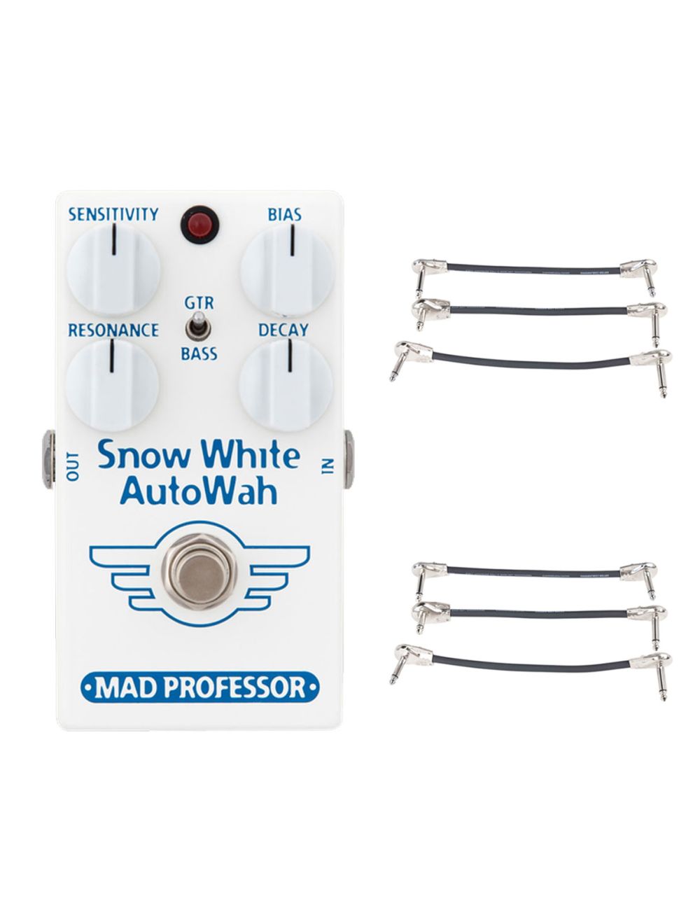 Mad Professor Snow White Autowah + 2x Gator Patch Cable 3 Pack