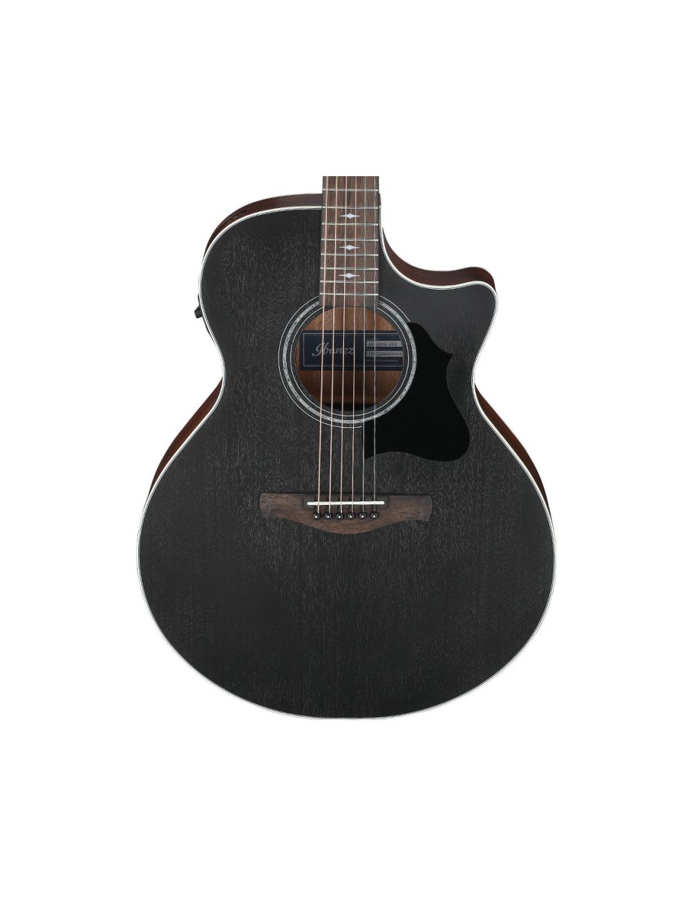 Ibanez AE140WKH Grand Auditorium A/E Guitar - Weathered Black Open Pore