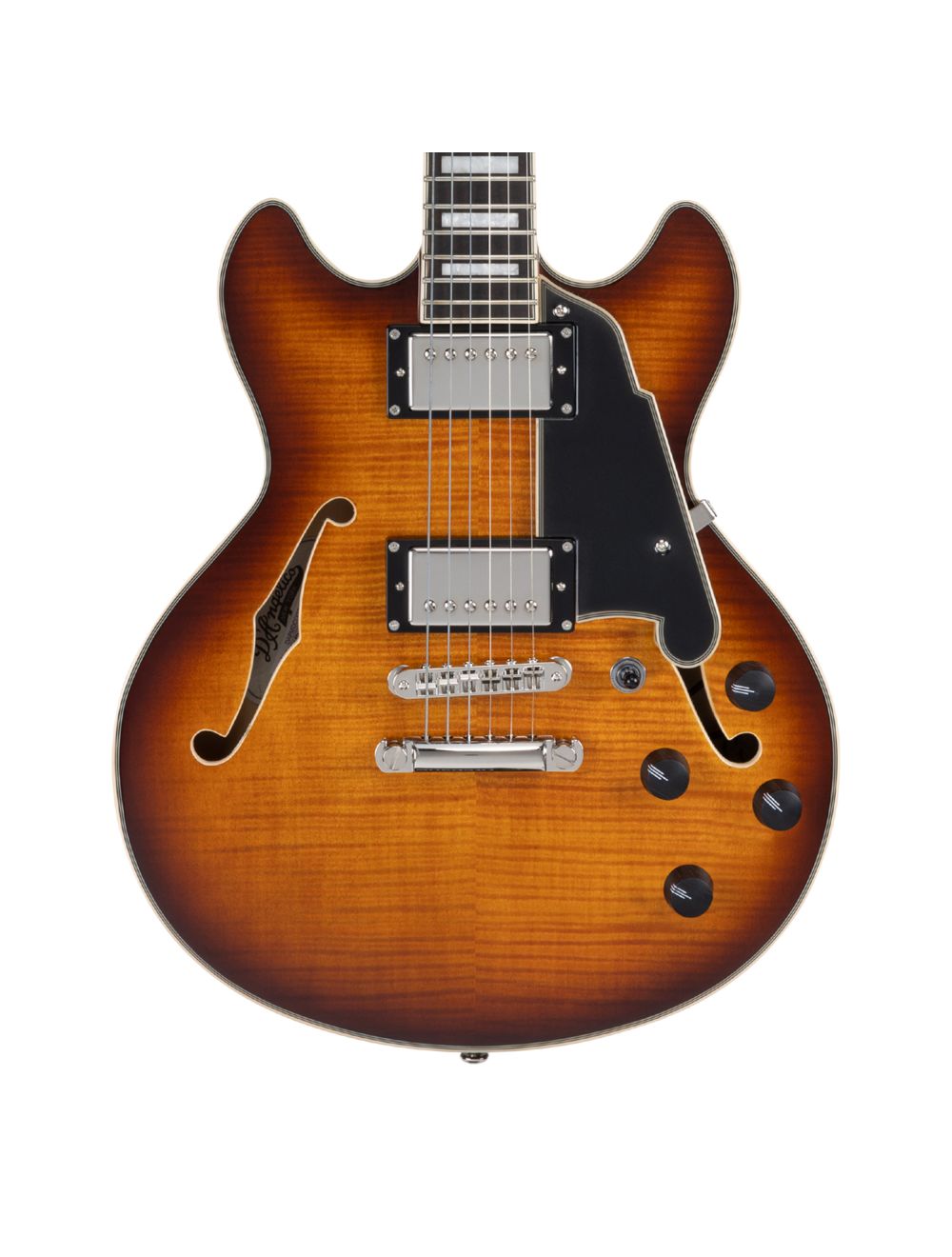 D'Angelico Premier Mini DC Electric Guitar - Dark Iced Tea Burst - B-Stock