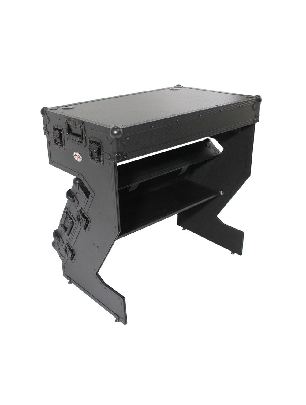 ProX XS-ZTABLEBL JR Folding DJ Z-Table Flight Case (Black)