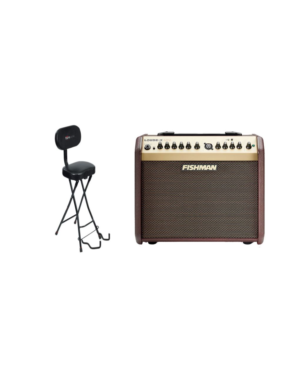 Fishman Loudbox Mini with Bluetooth + Gator Guitar Seat/Stand Combo