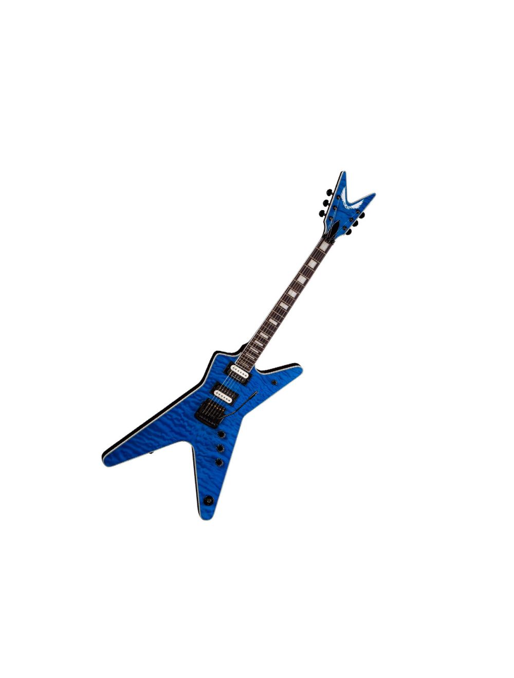 Dean ML Select 24 Kahler Quilt Top Electric Guitar Trans Blue