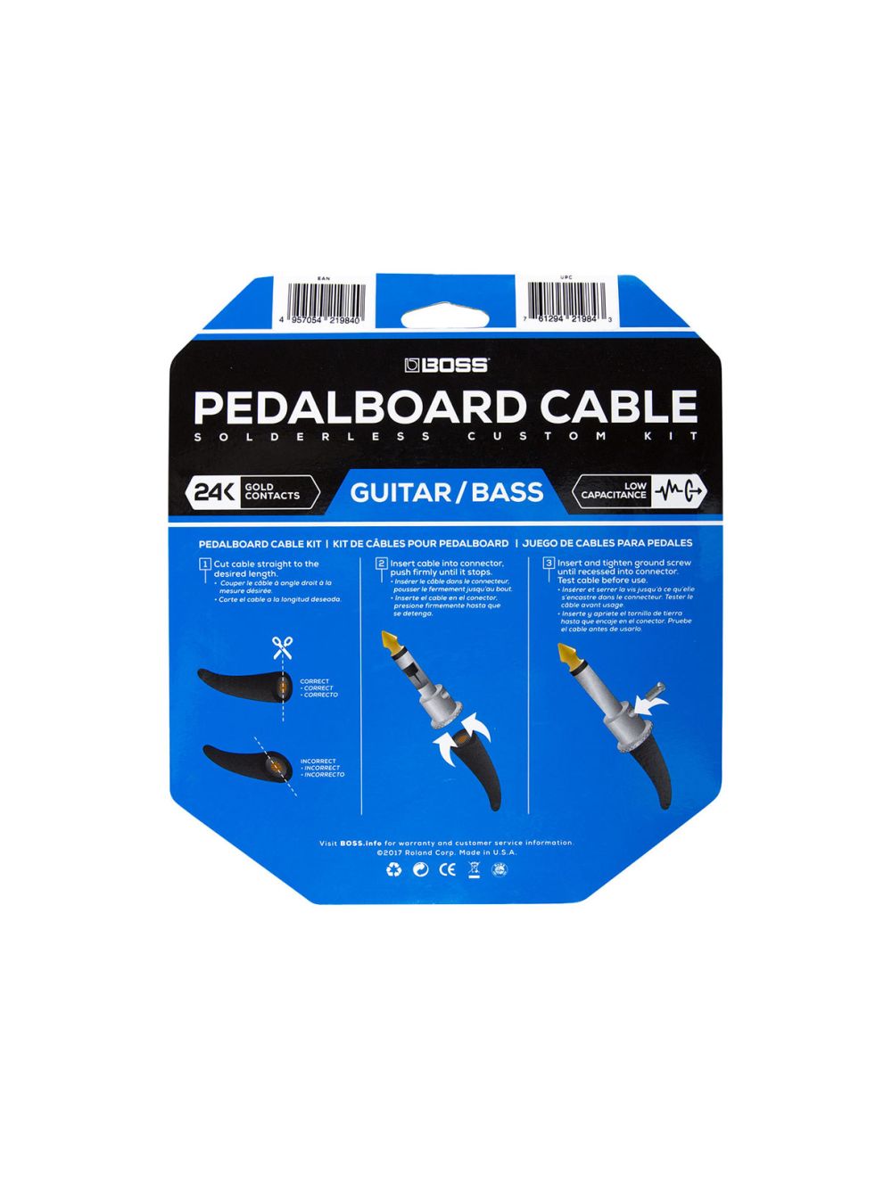 Boss BCK-12 Pedalboard Cable Kit