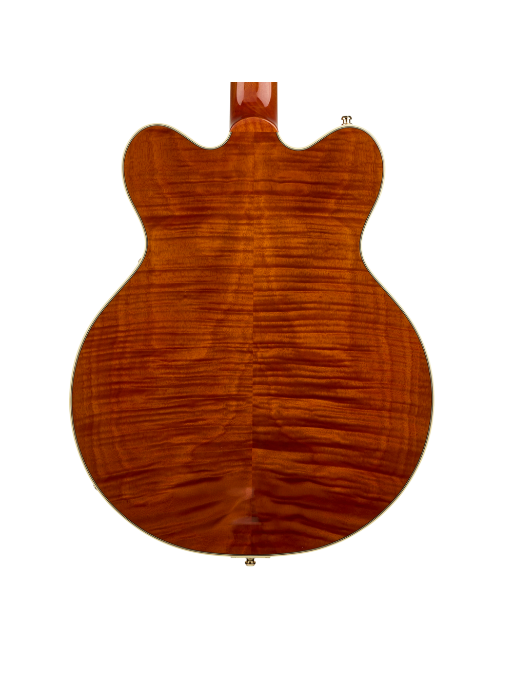 Used Gretsch Electromatic LTD Flame Okoume Broadkaster DC - Roundup Orange