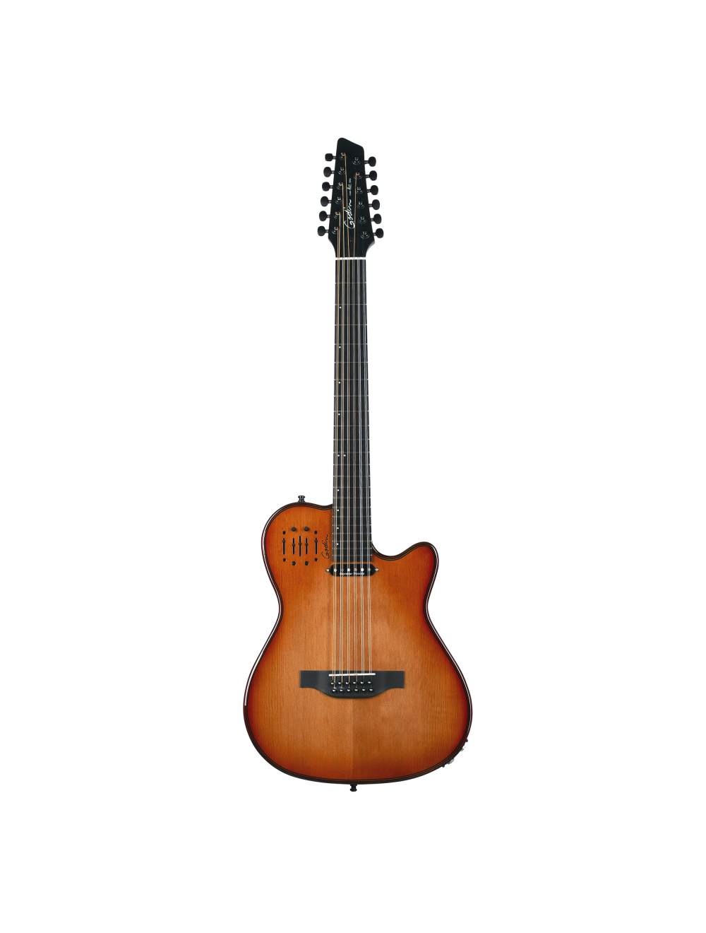 Godin A12 Ultra Deluxe 12-String Acoustic-Electric Guitar - Lightburst w/Bag