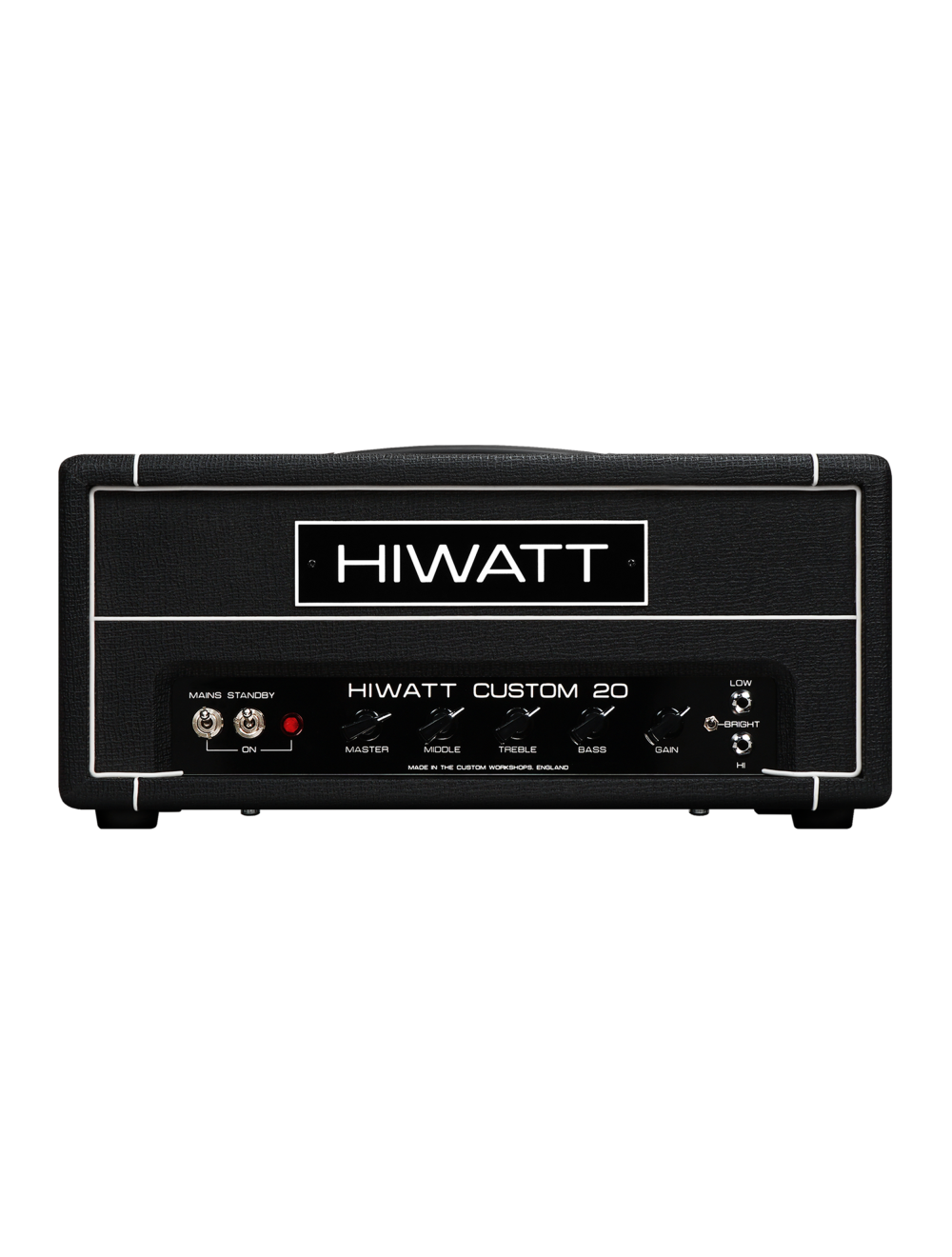 Hiwatt Custom Shop The Custom 20 Handwired 20W Guitar Amplifier Head - Black