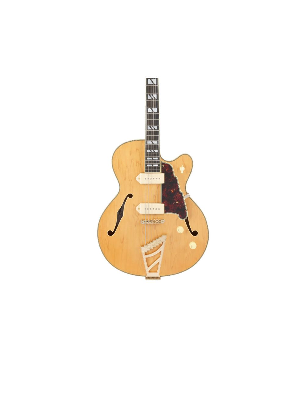 D'angelico Deluxe 59 Fully Hollow Single Cutaway - Satin Honey