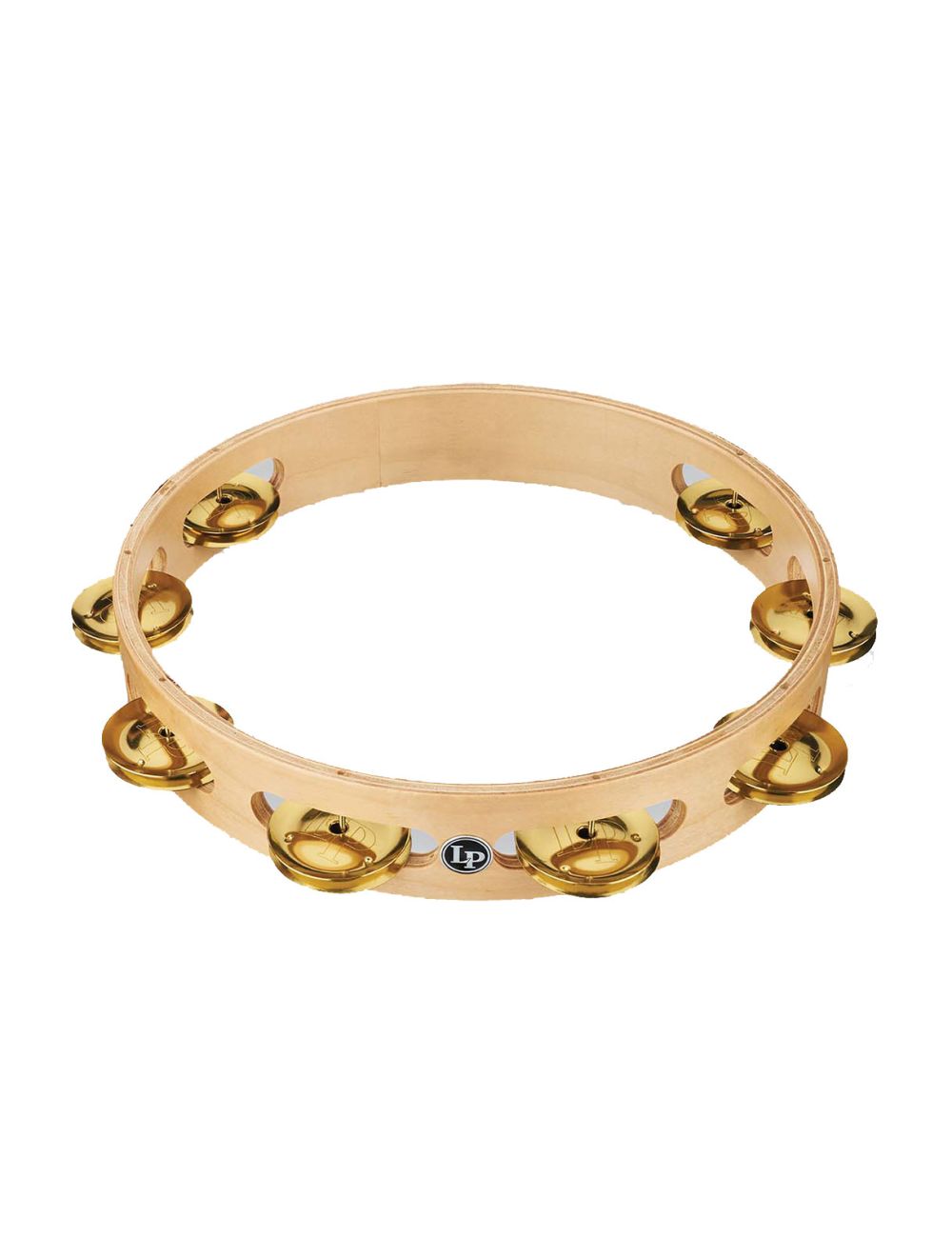 Latin Percussion Pro 10" Single Row Headed Tambourine - Brass