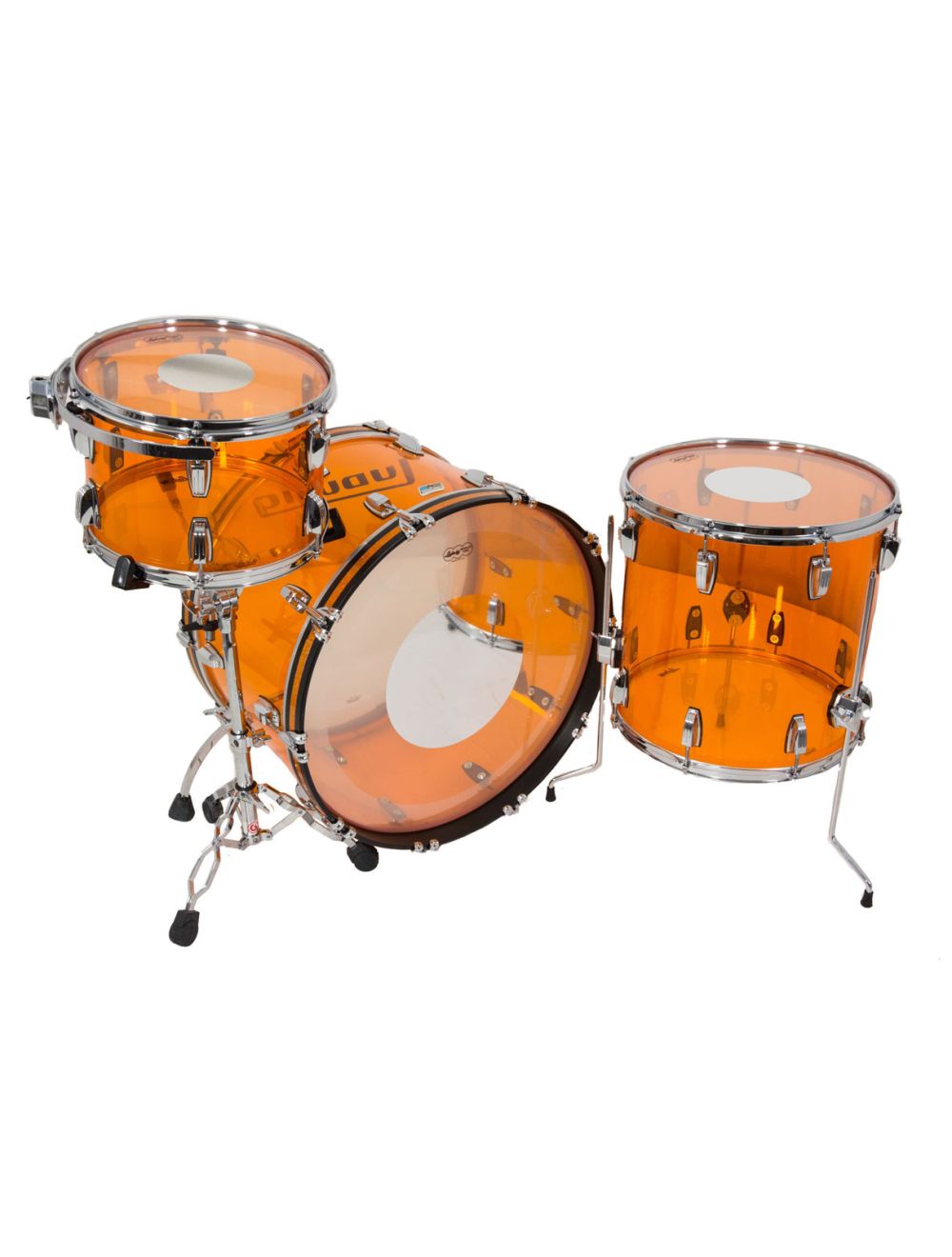 Ludwig Vistalite Pro Beat 3pc Shell Pack w/ 24" Kick - Amber