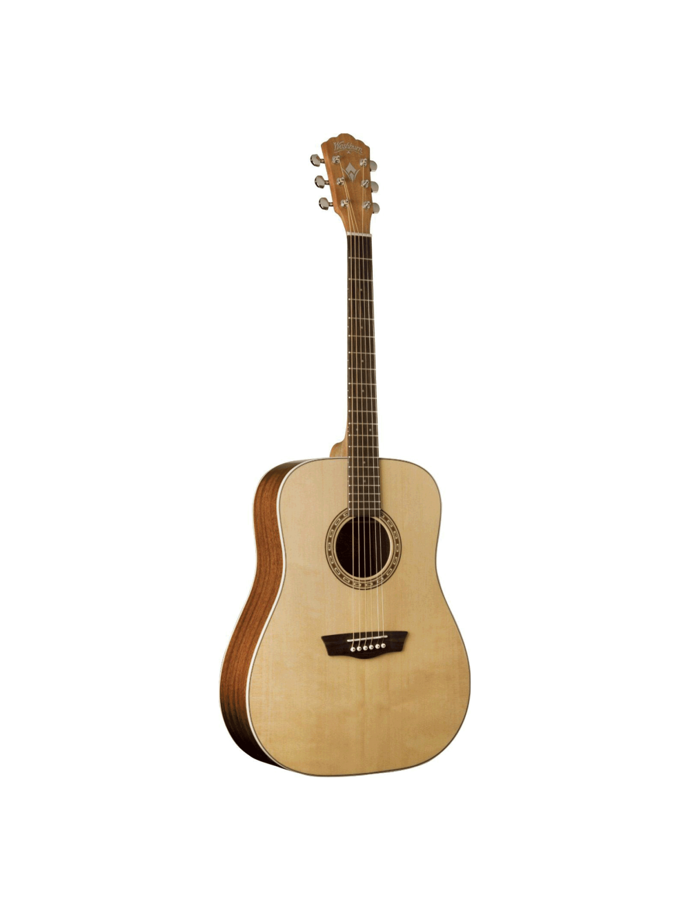 Washburn WD7S Harvest Dreadnought Acoustic Guitar - Natural Gloss