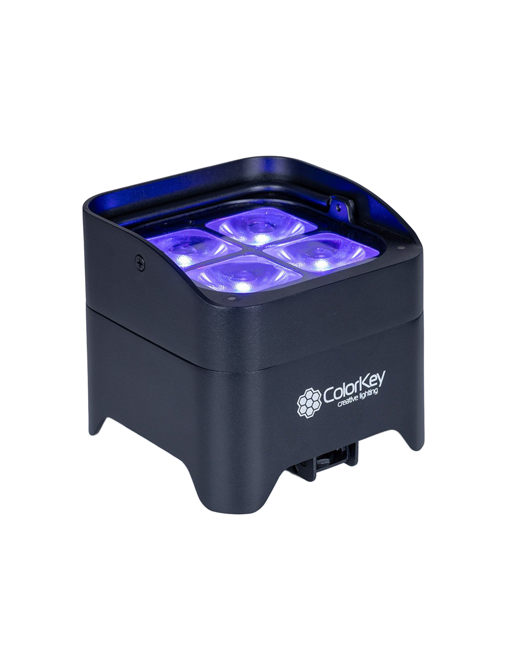 ColorKey MobilePar Mini HEX 4 MKII LED Par Light Bundle - 4-Pack w/Case