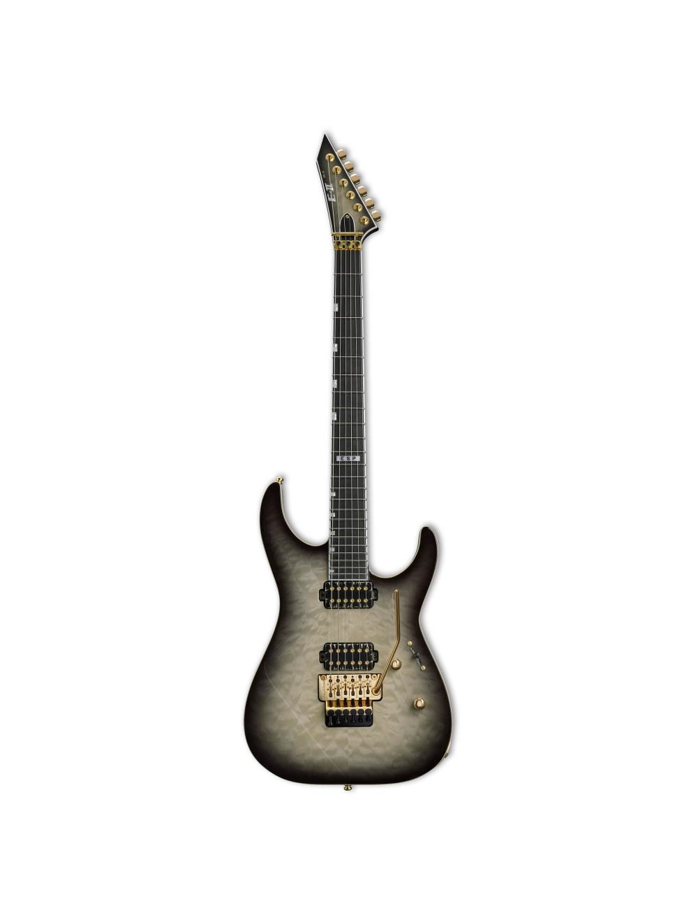 ESP E-II M-II QM Electric Guitar - Black Natural Burst - B-Stock