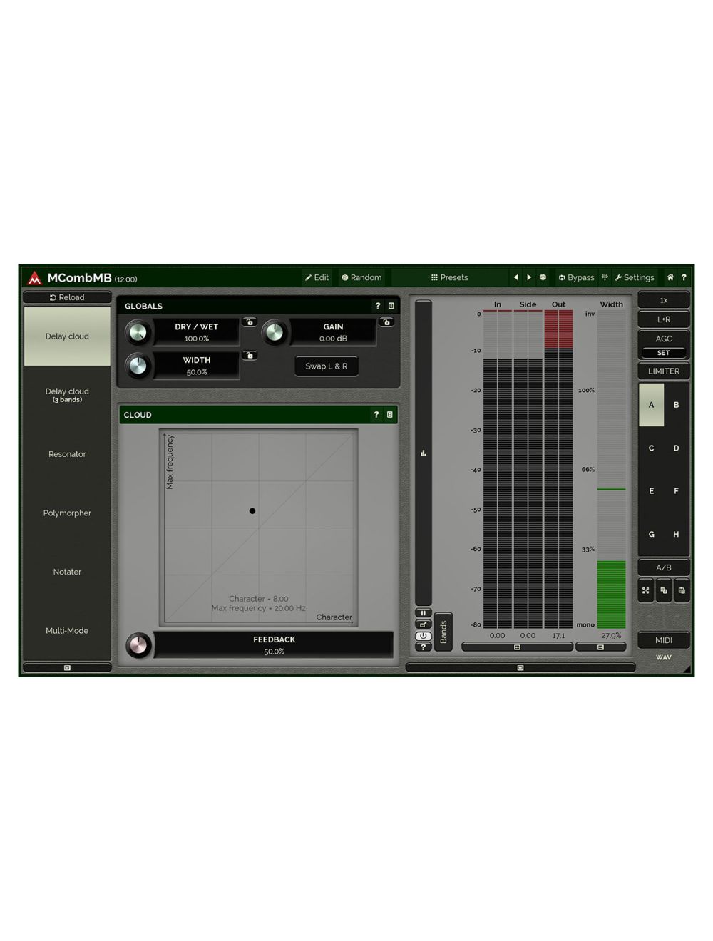 Melda MCombMB 4 Extraordinary Filters in Each Band
