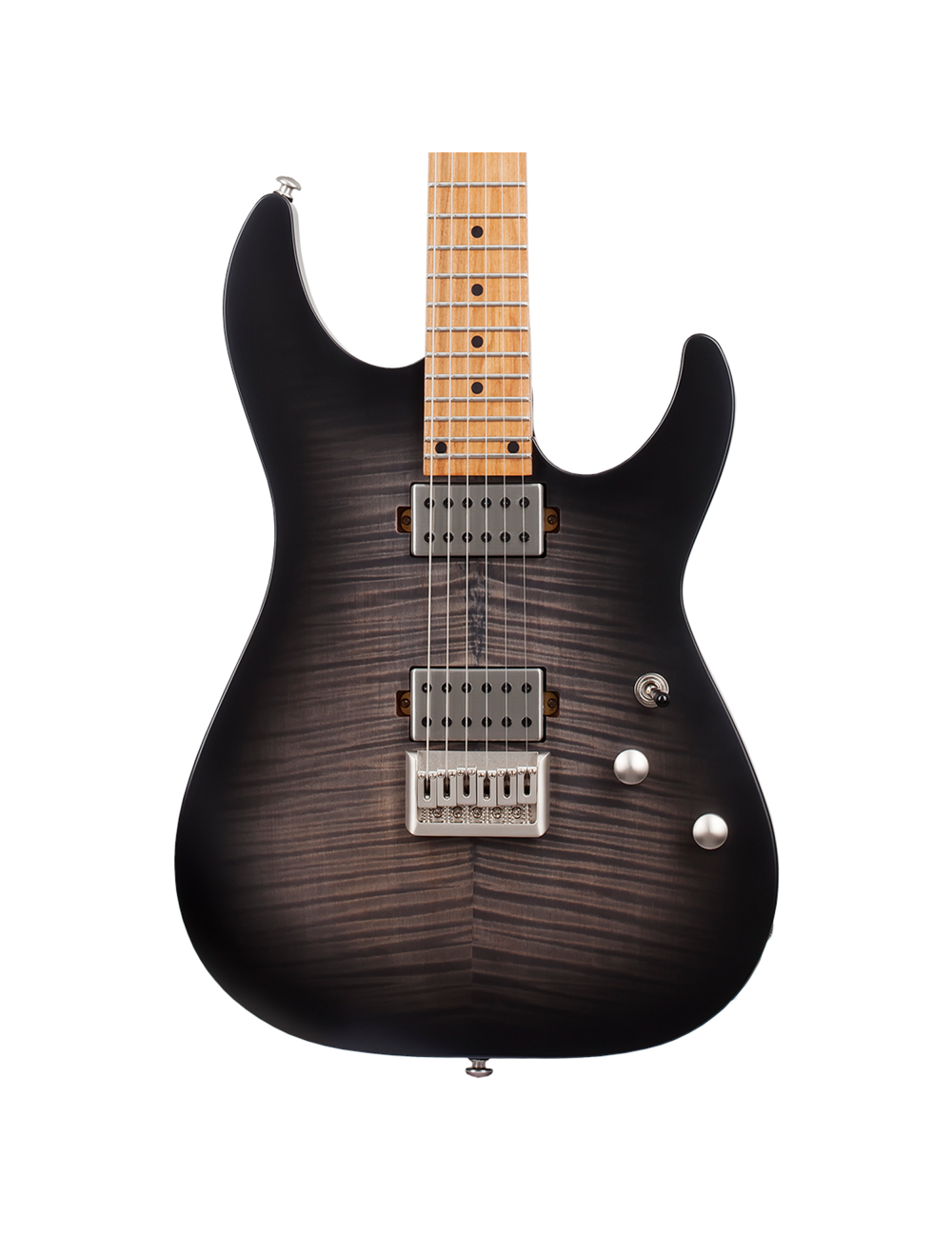 Schecter C-1 Standard Plus Electric Guitar - Transparent Black Burst - Open Box