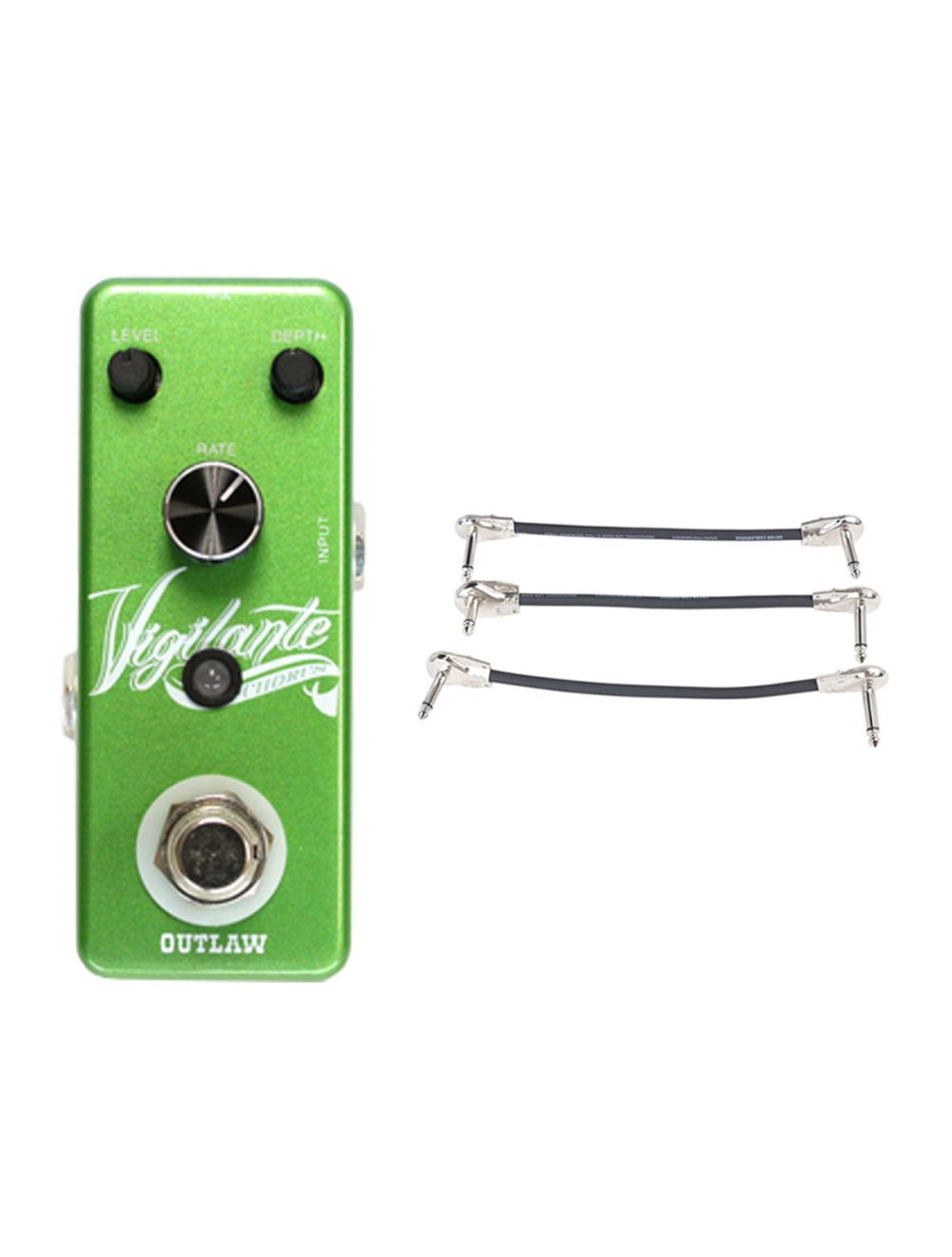 Outlaw Effects Vigilante Chorus Pedal + Gator Patch Cable 3 Pack