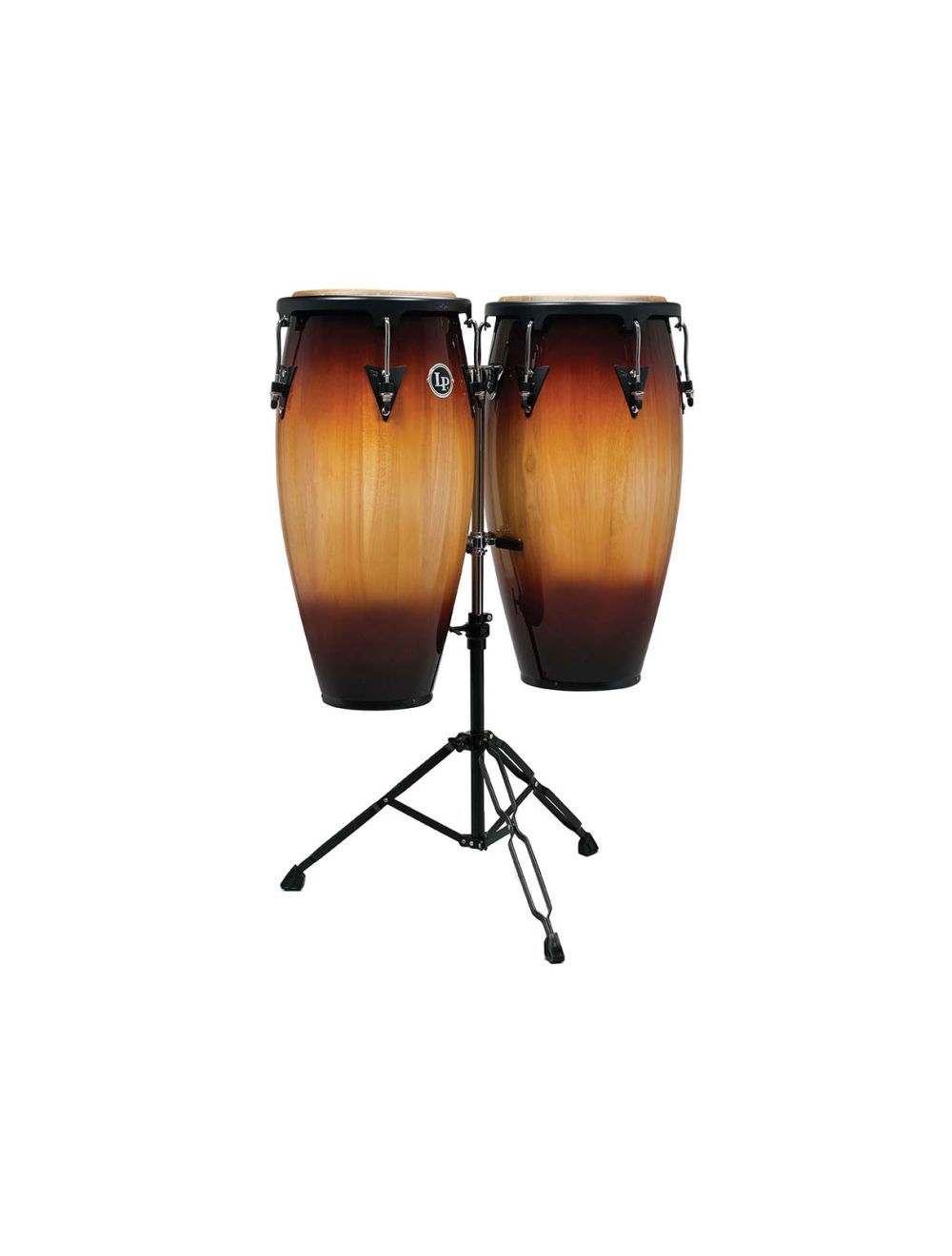 Latin Percussion Aspire 11" & 12" Conga Set w/Double Stand - Vint. Sunburst