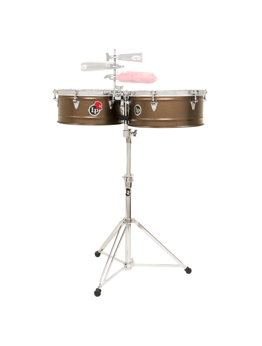 Latin Percussion 14"/15" Pedrito Signature Timbales - Steel Mocha Chrome