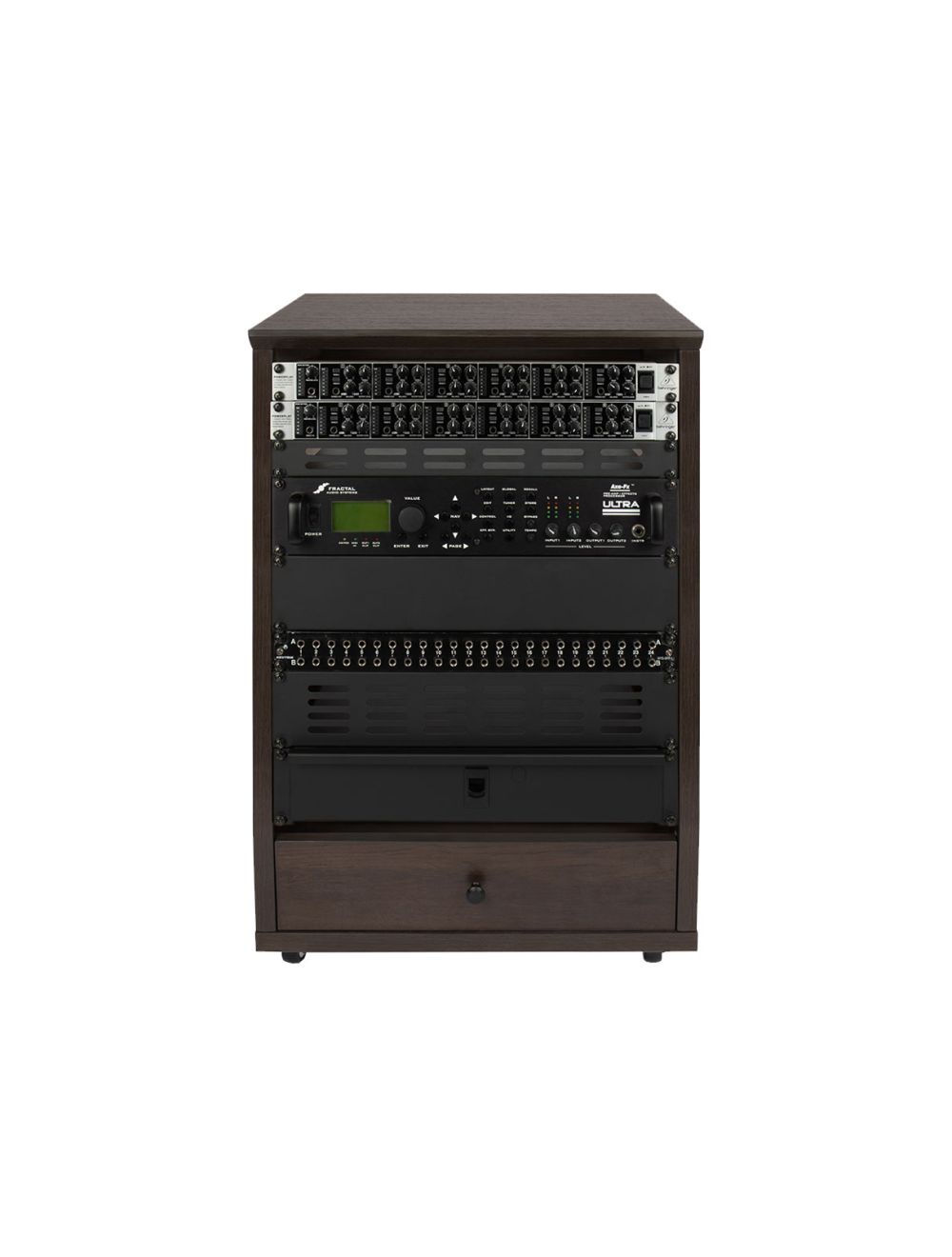 Gator Frameworks GFW-ELITESTUDIORK12-BRN Elite 12U Angled Rack Brown - Open Box