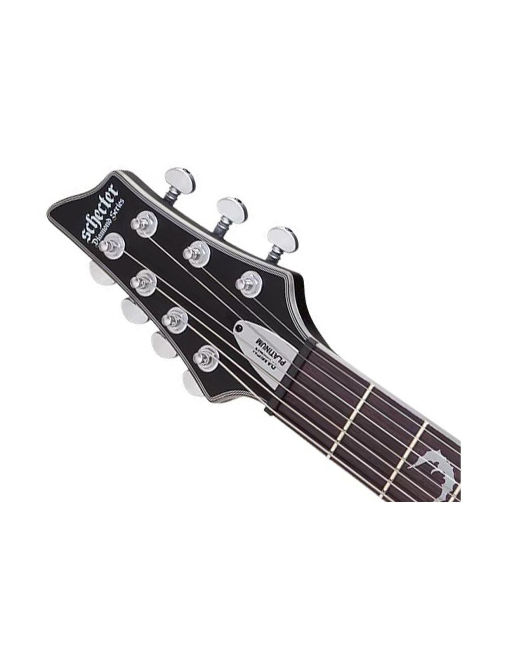 Schecter Damien Platinum-7 7-String Guitar - Satin Black