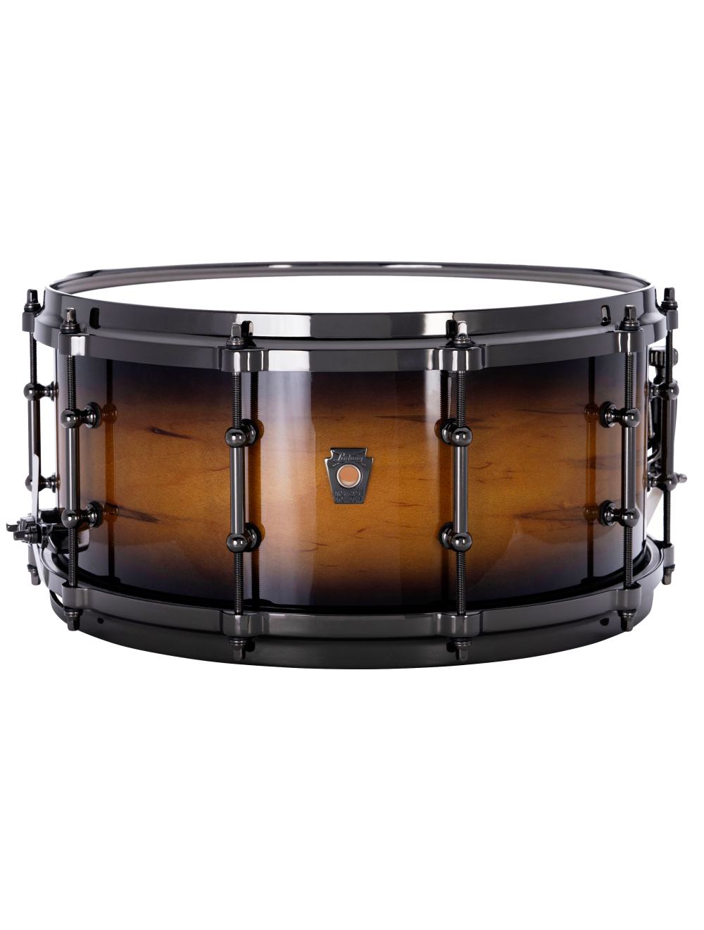 Ludwig Ambrosia 6.5x14" Maple Exotic Snare Drum - Black Gold Burst