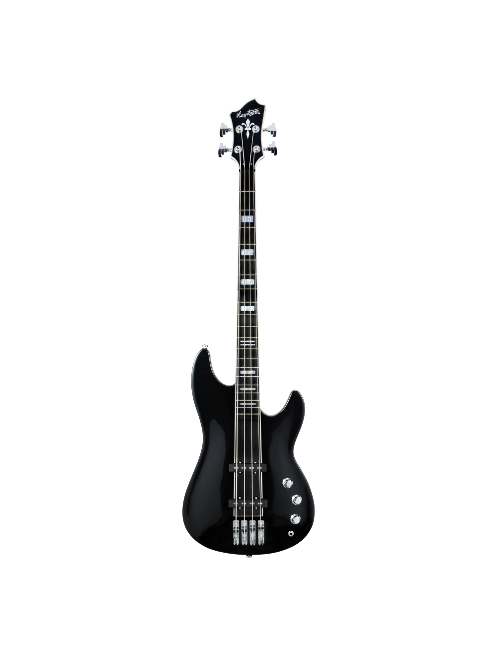 Hagstrom Super Swede Electric Bass Guitar - Black Gloss