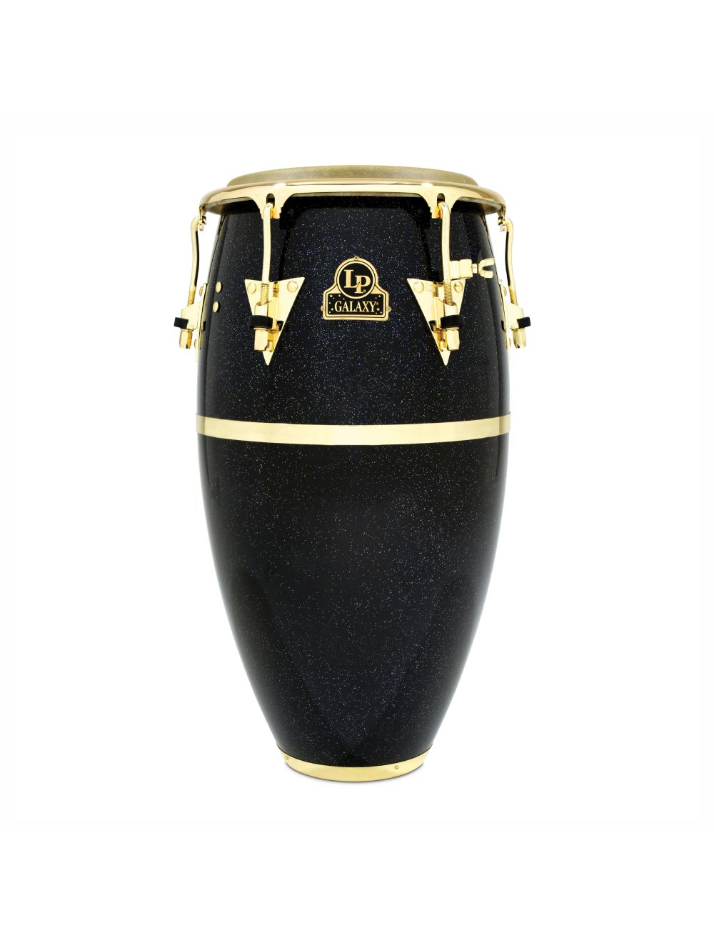 Latin Percussion Galaxy 12-1/2″ Tumba Fiberglass Conga - Black Hologram