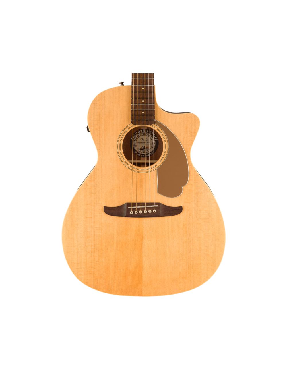 Used Fender Newporter Player A/E Guitar - Natural w/ Walnut FB