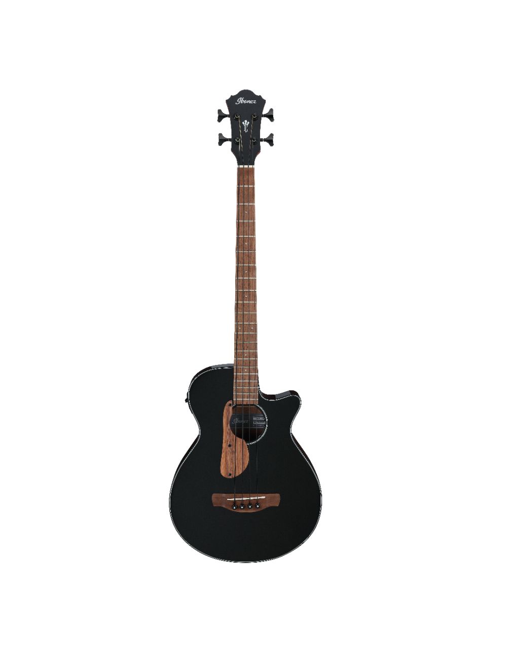 Ibanez AEGB24EBKH Acoustic Electric Bass Guitar Black High Gloss