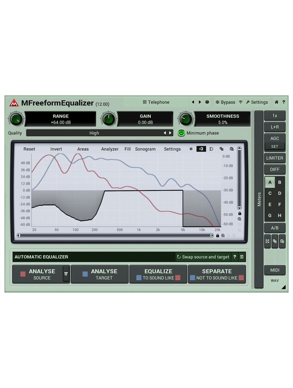 Melda MFreeformEqualizer Draw Your Own EQ Curve